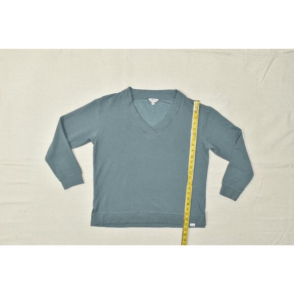 Orvis Classic Collection Women's Green V-Neck Sweatshirt Regular Size M Modal - Picture 2 of 8